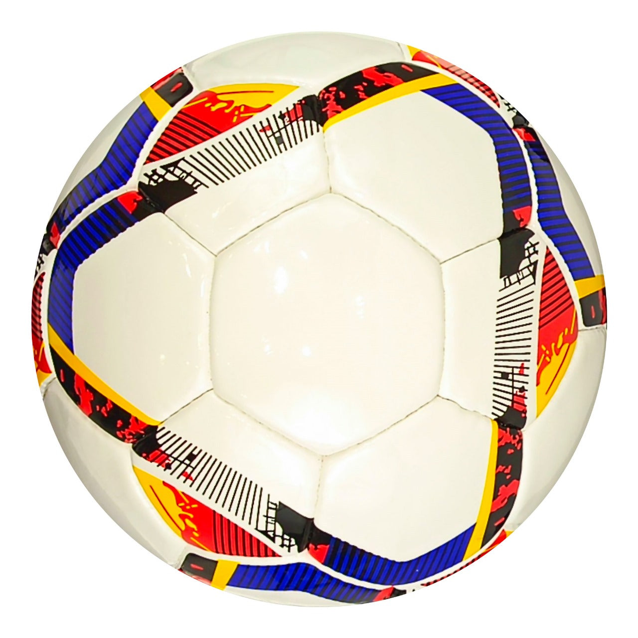 Football - Size 4 This Mitzuma Rambla Match Football shows off a dynamic design that comes into its own when it's flying through the air.