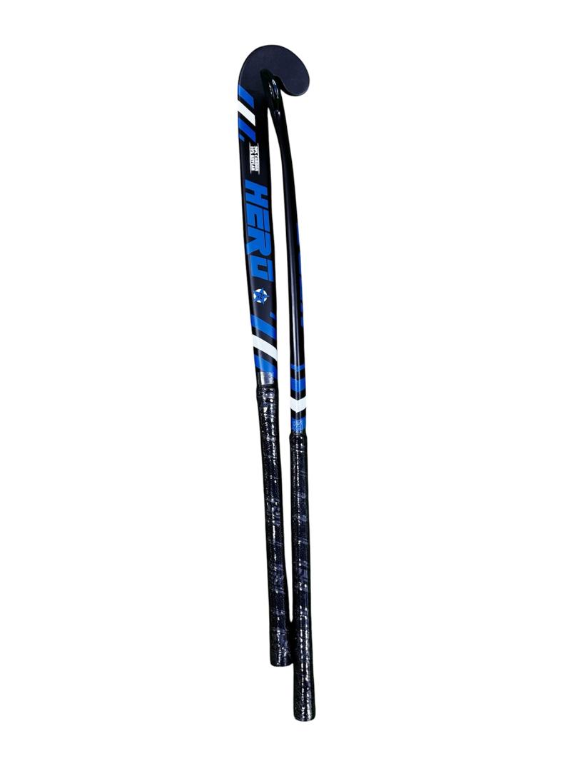 Field Hockey Stick Hero | 30% Carbon | Size 36.5" | Maxi Head | Carve 24.7mm Low Bow | Lightweight