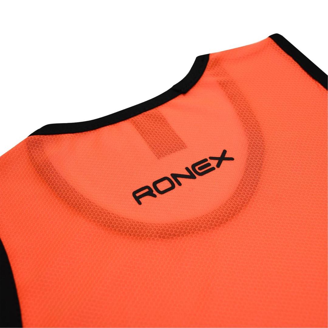 Hero Sports Training Vest Bibs Pack of 12 – Orange/Green with Black Trim (Unisex, Lightweight)