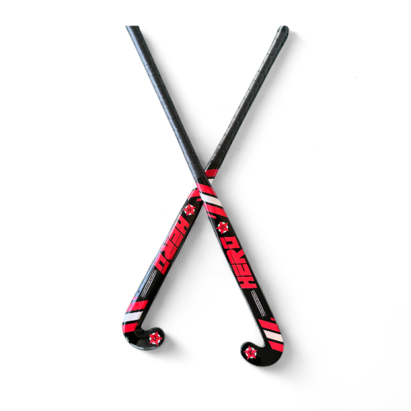 Hero Field Hockey Stick Hero | 10% Carbon |10% Kevlar| Size 36.5" 34.5, 32 | Maxi Head | Carve 24.7mm Low Bow | Lightweight |Hockey Stick |Kayu Hockey Malaysia