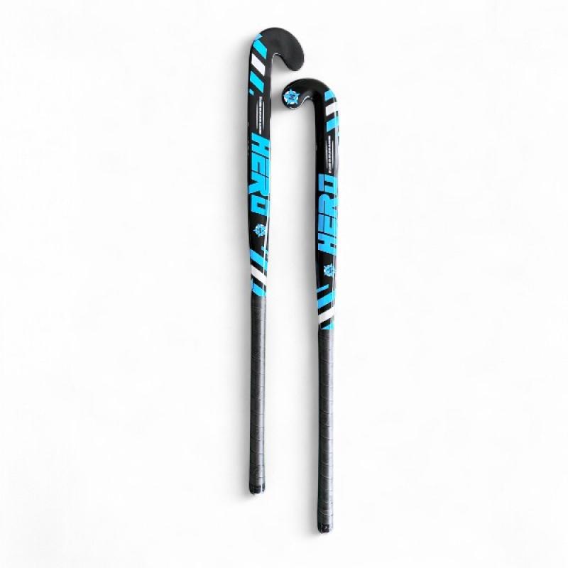 Field Hockey Stick Hero 30% Carbon Size 36.5 Inch Maxi Head Shape Carve 24.7mm Low Bow Light Weight