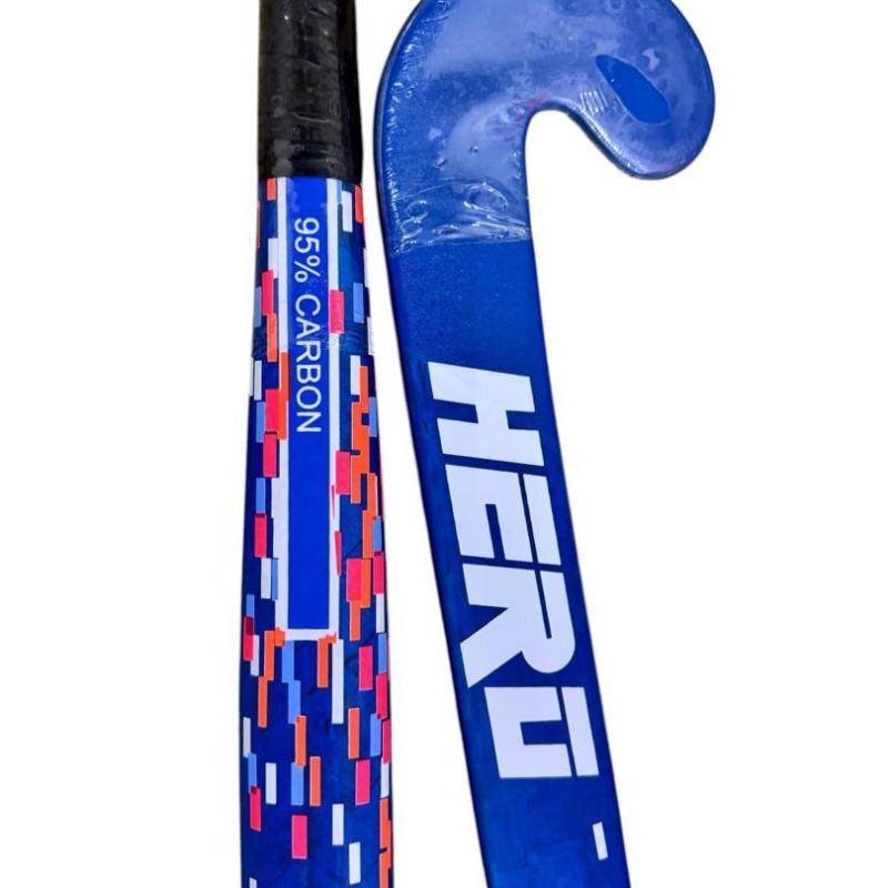 Hero Field Hockey Stick 95% Carbon 5% Aramid | Messi Head Shape |Low Bow| 24.7mm | Size 37.5 ,36.5| Hockey Stick | Kayu Hoki Malaysia